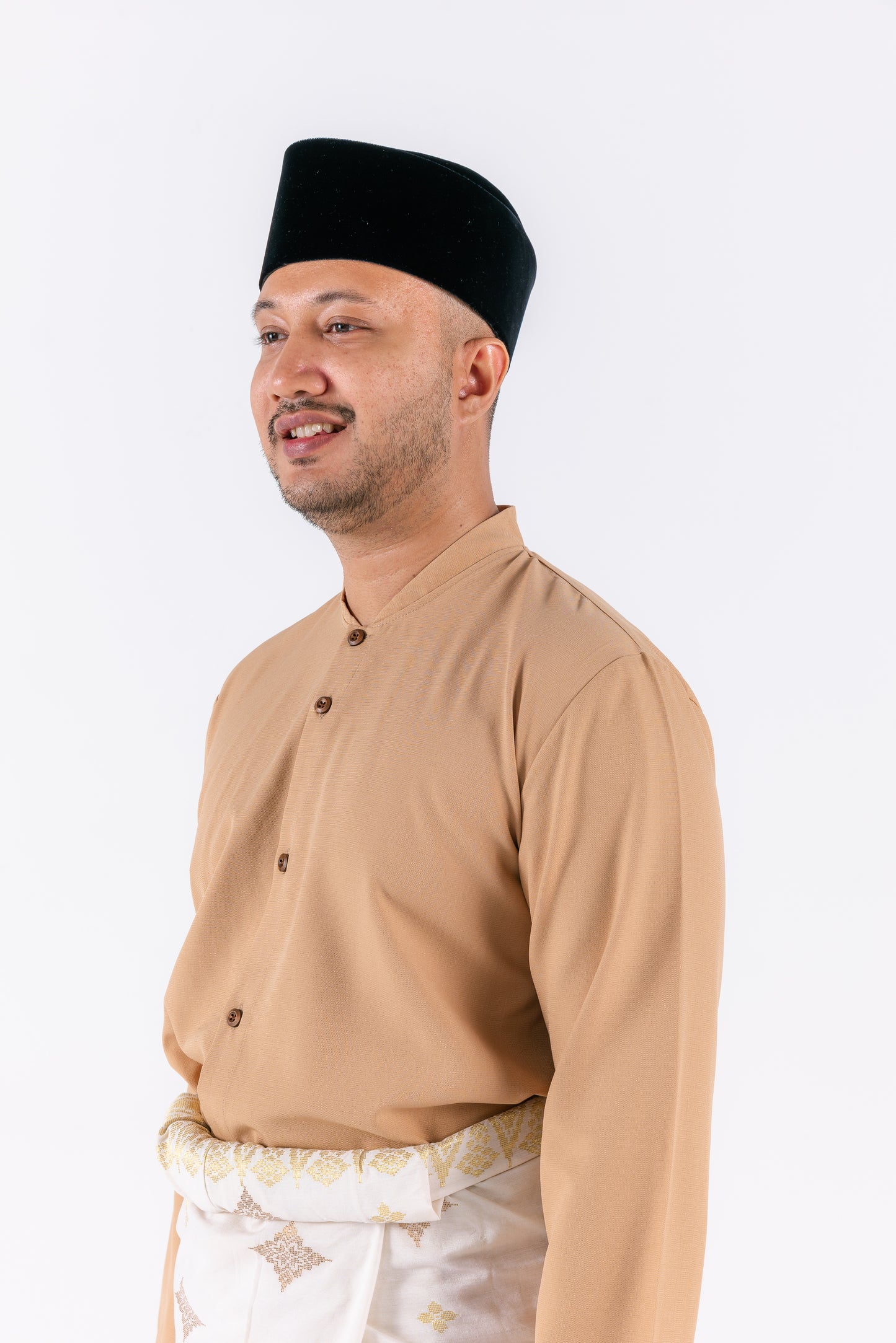 Nabil Men Button-up Set - Brown