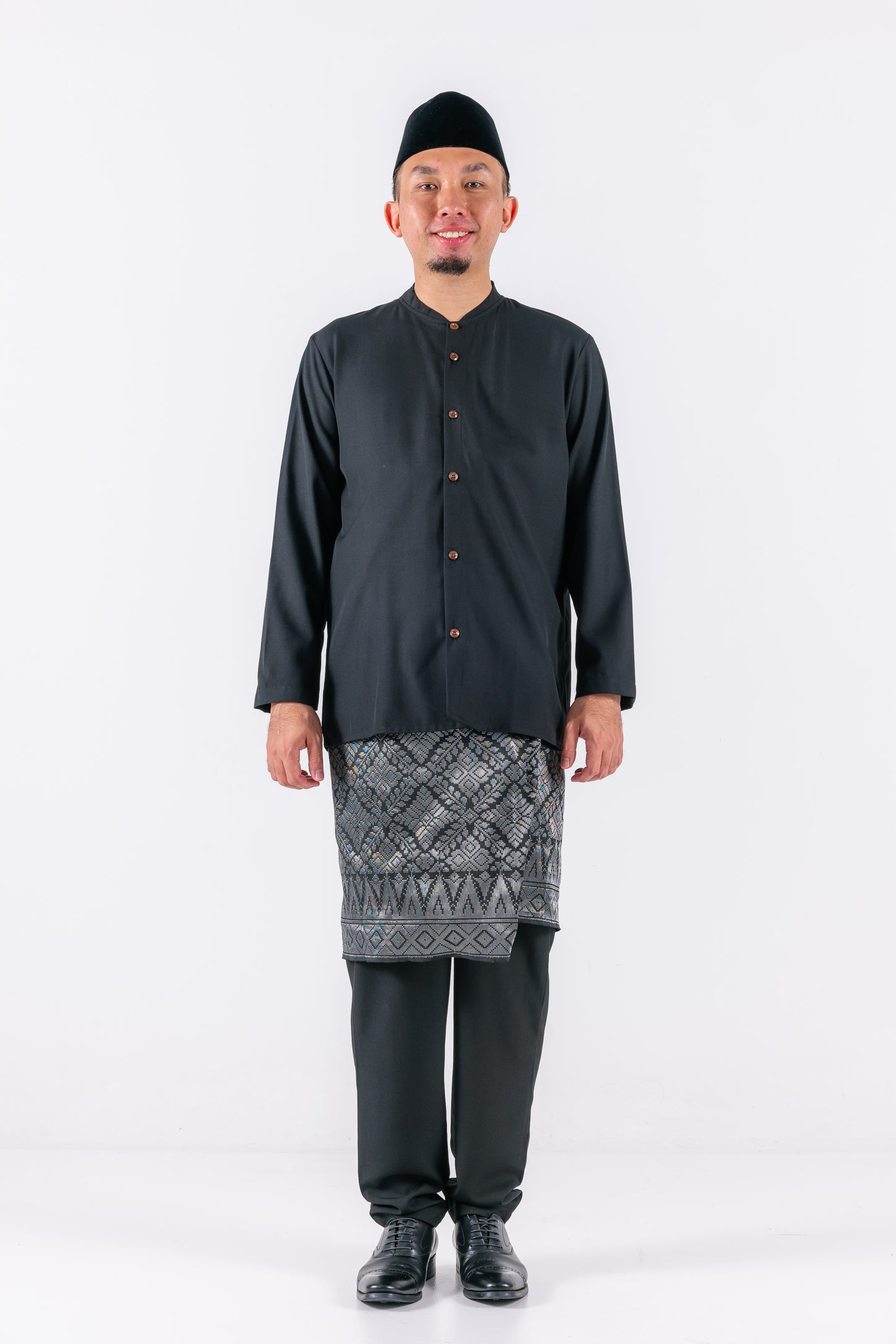 Nabil Men Button-up Set - Black