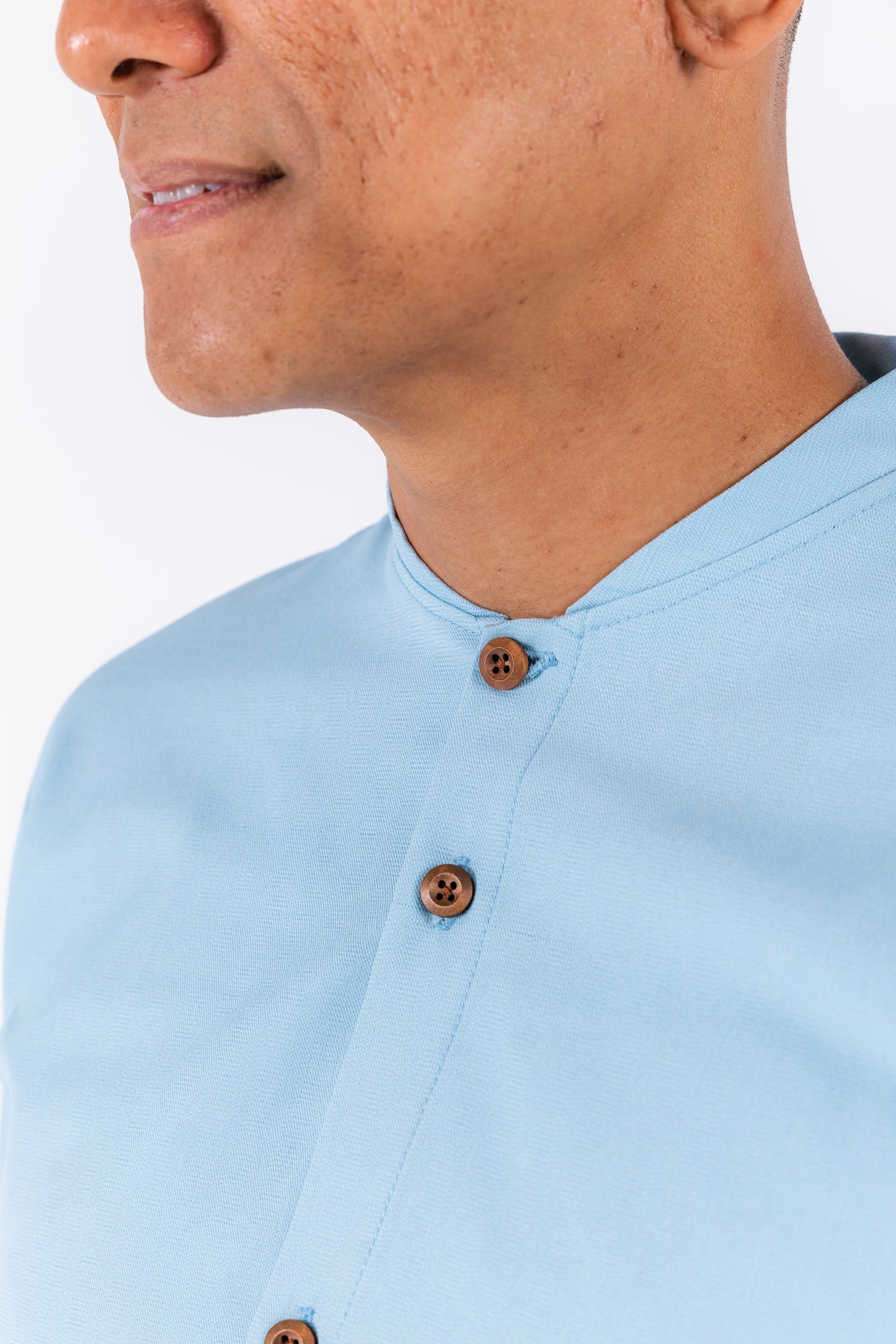 Nabil Men Button-up Set - Blue