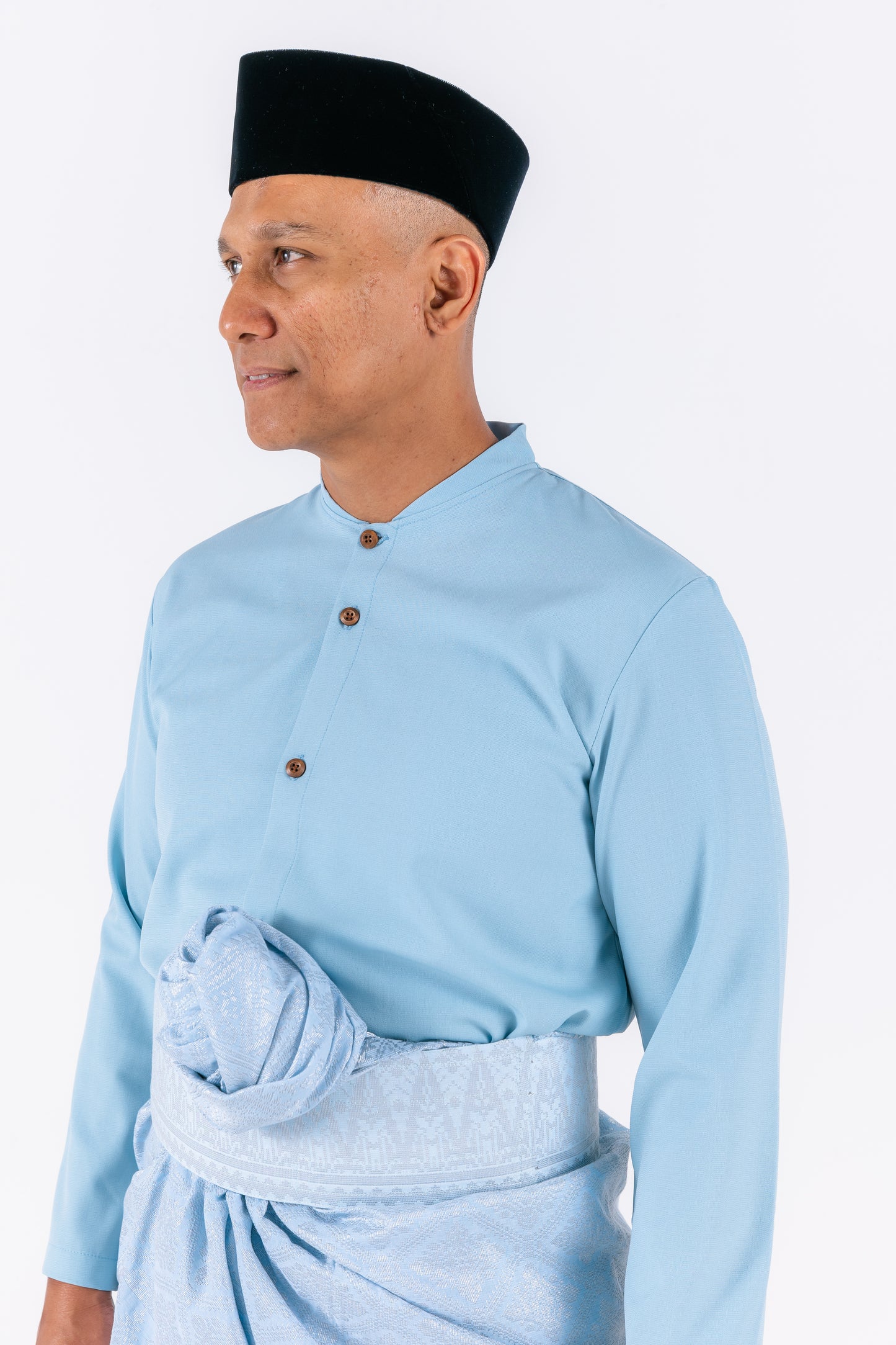 Nabil Men Button-up Set - Blue