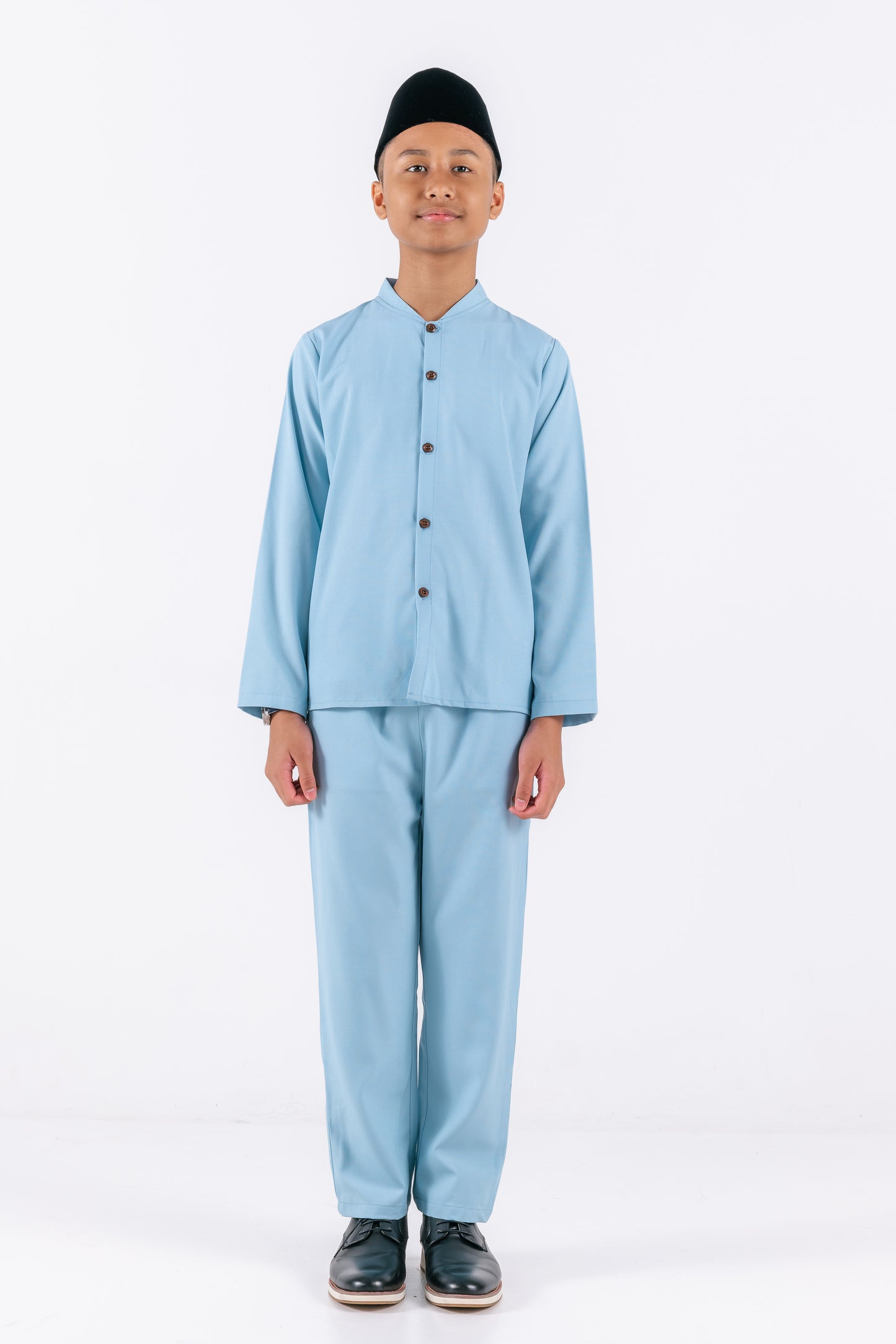 Anwar Boys Button-up Set - Blue