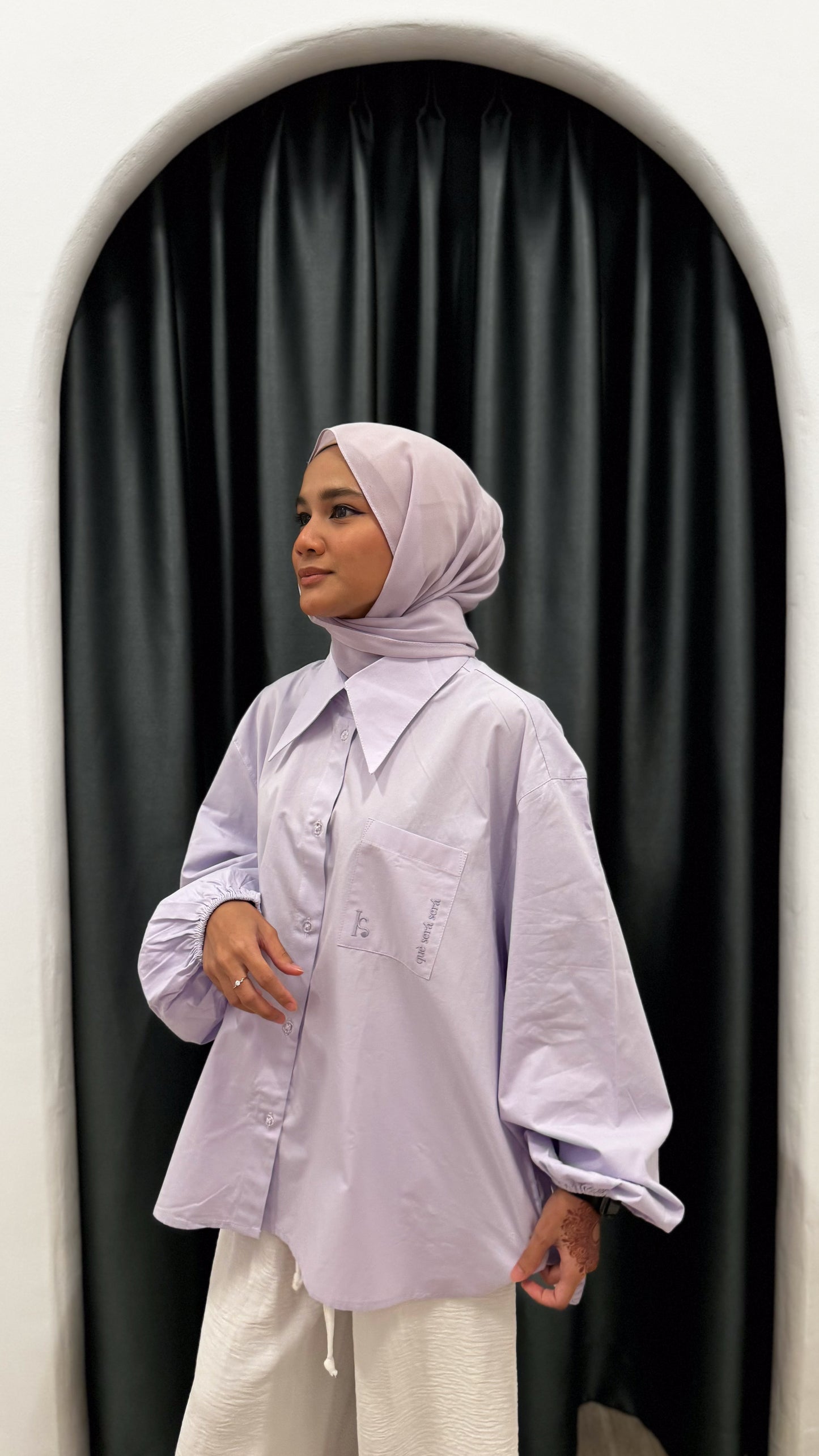 Kemeja Katt - Lilac