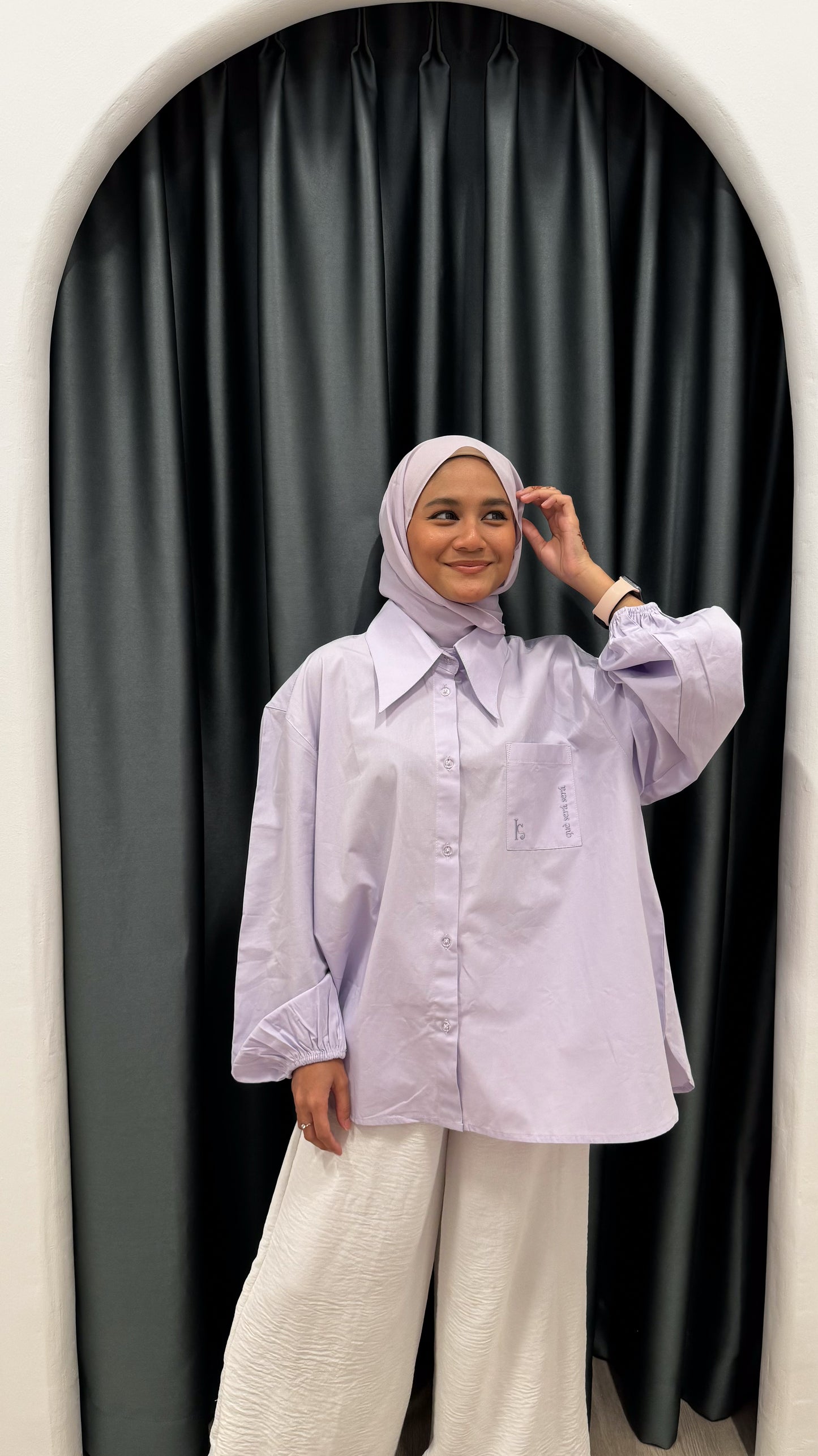 Kemeja Katt - Lilac