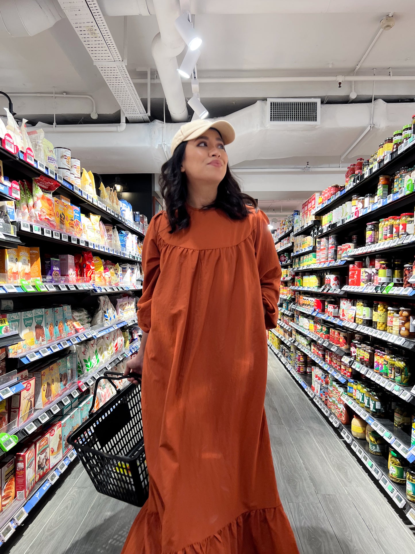 mumsie tiered maxi dress - Tangerine