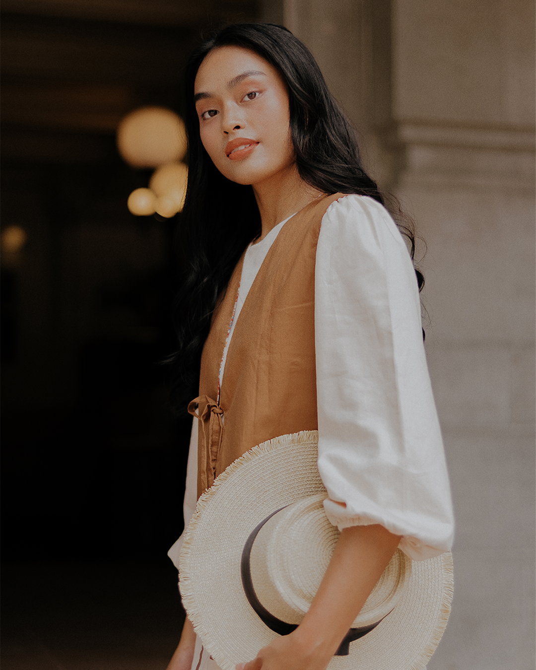 Two Peas in a Pod Reversible Vest - Terracotta/Pecan