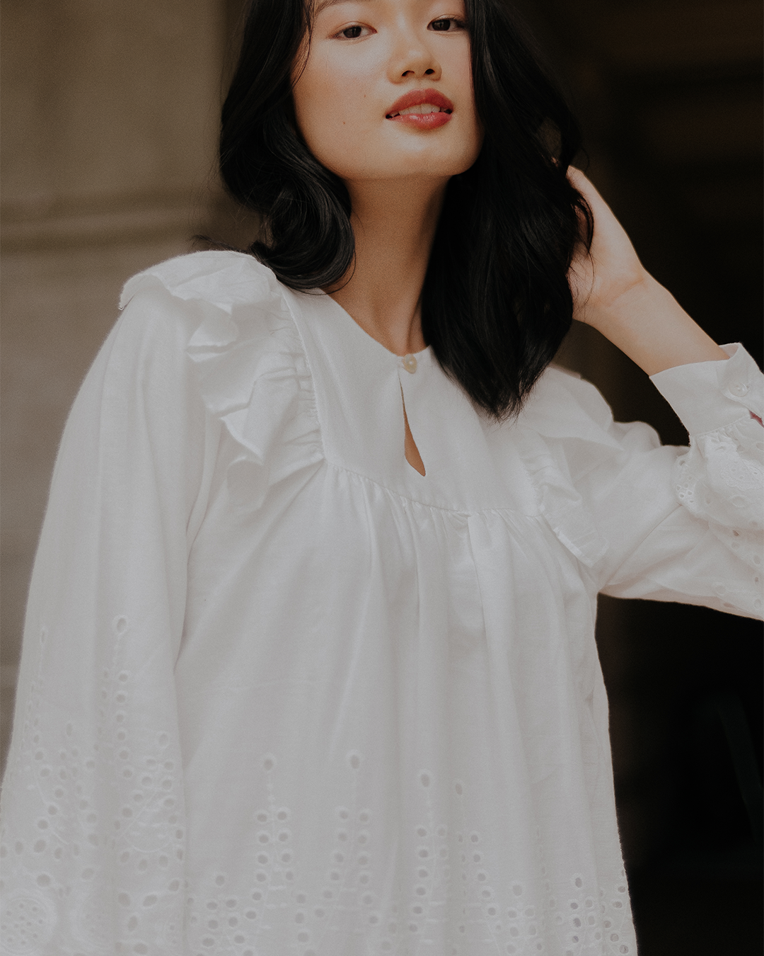 The Office Bestie Blouse - White