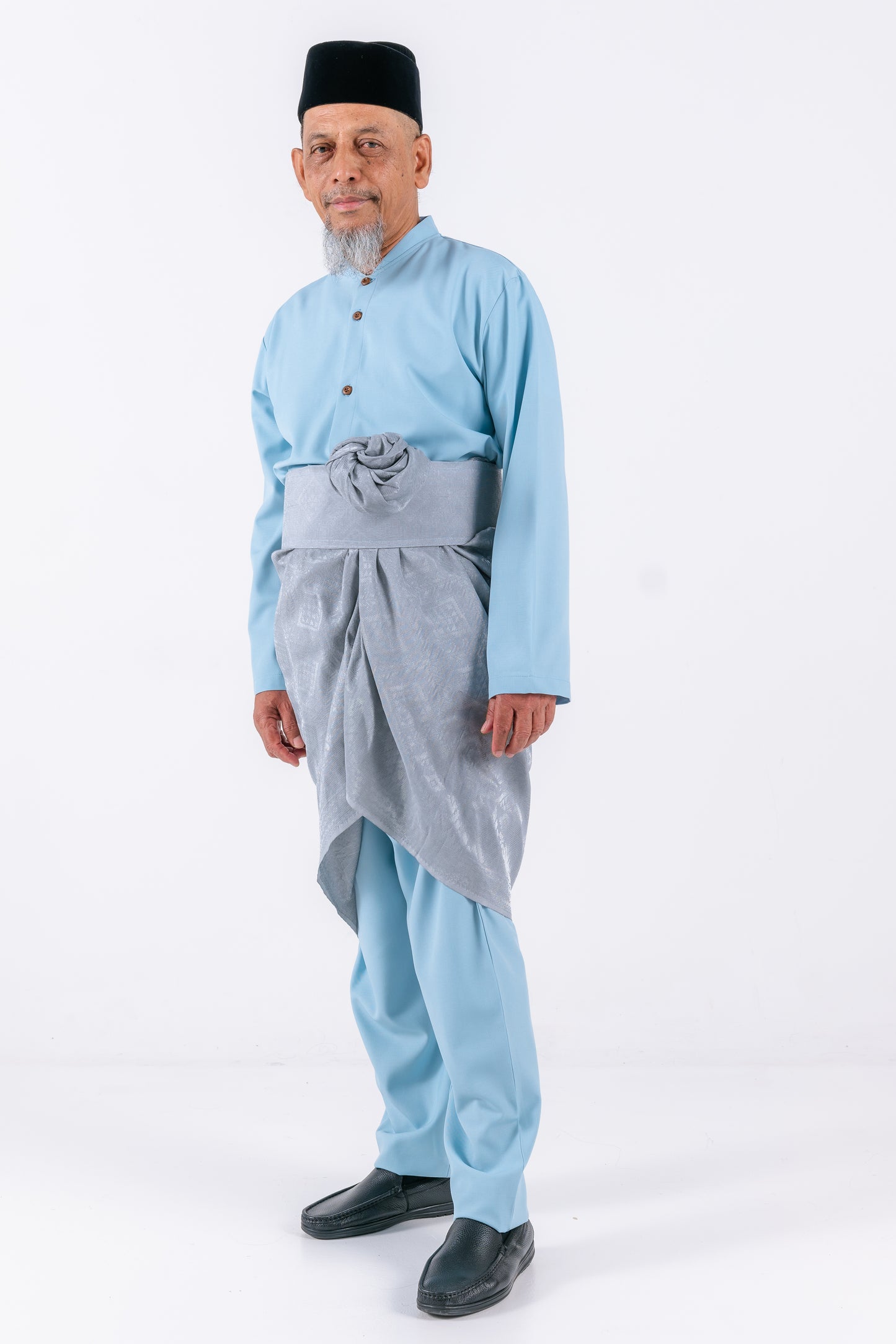 Nabil Men Button-up Set - Blue