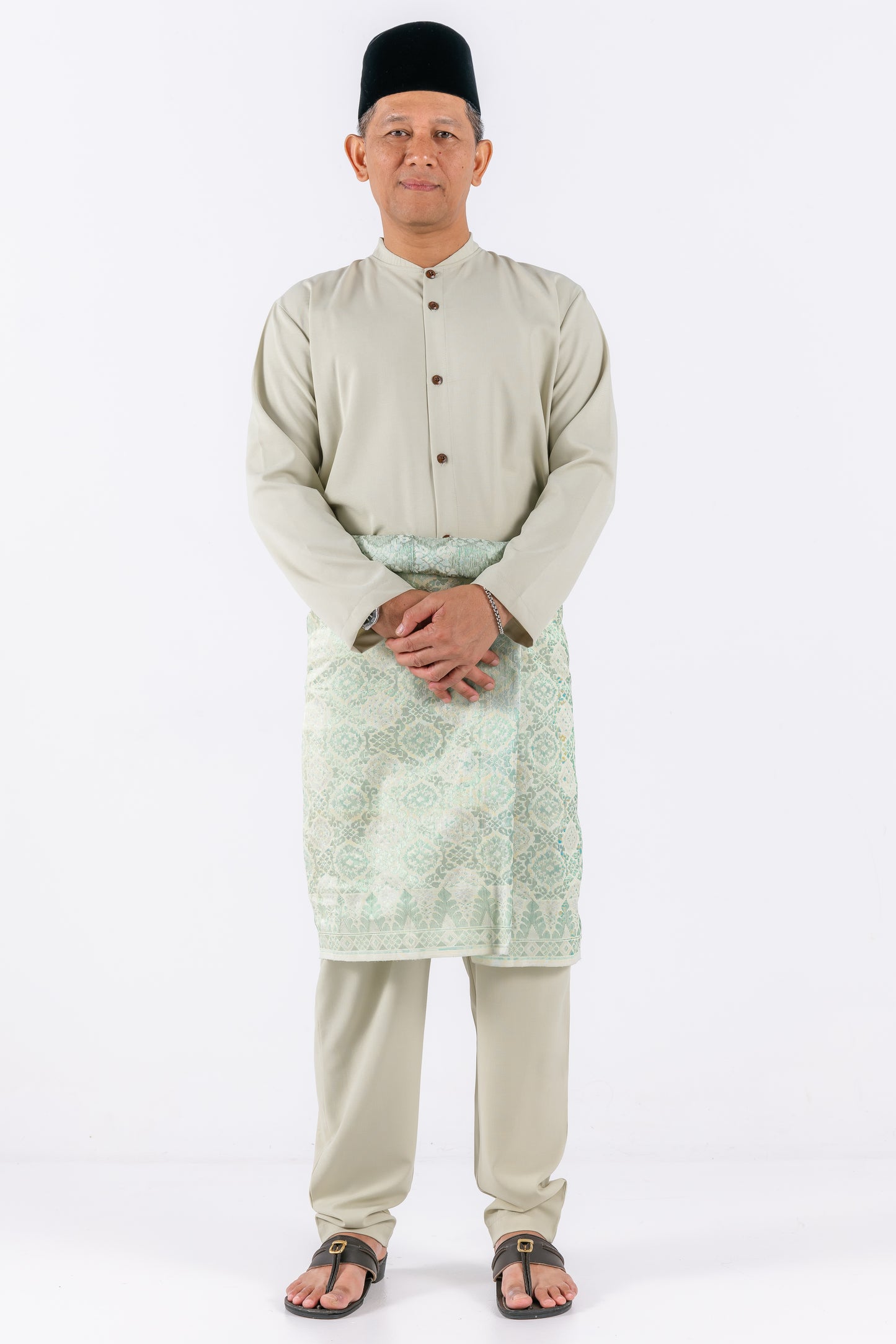 Nabil Men Button-up Set - Green