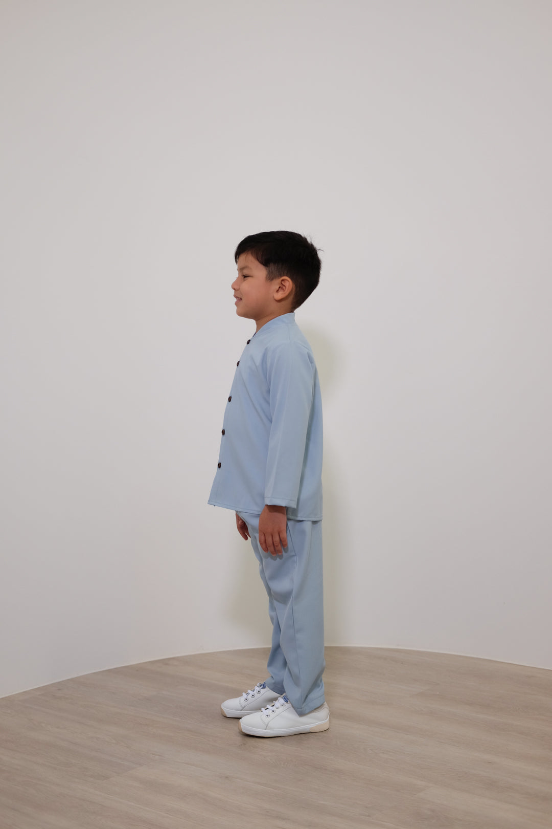 Anwar Boys Button-up Set - Blue