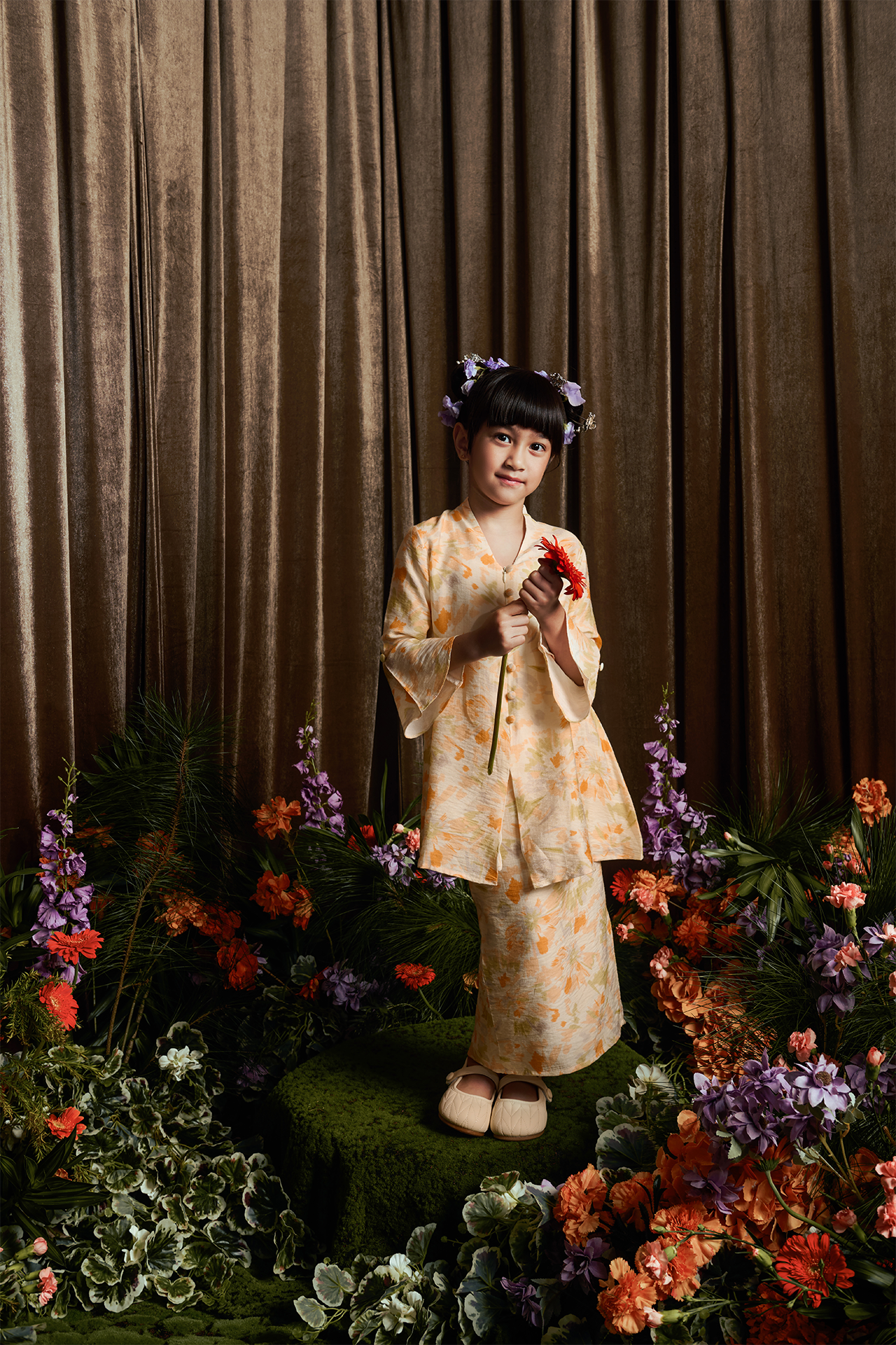 Sunset Dahlia Kebaya - Girls
