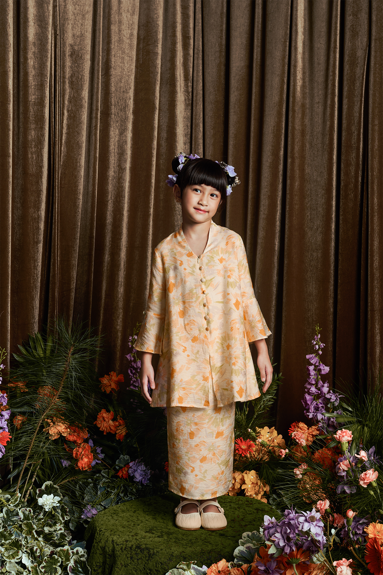 Sunset Dahlia Kebaya - Girls