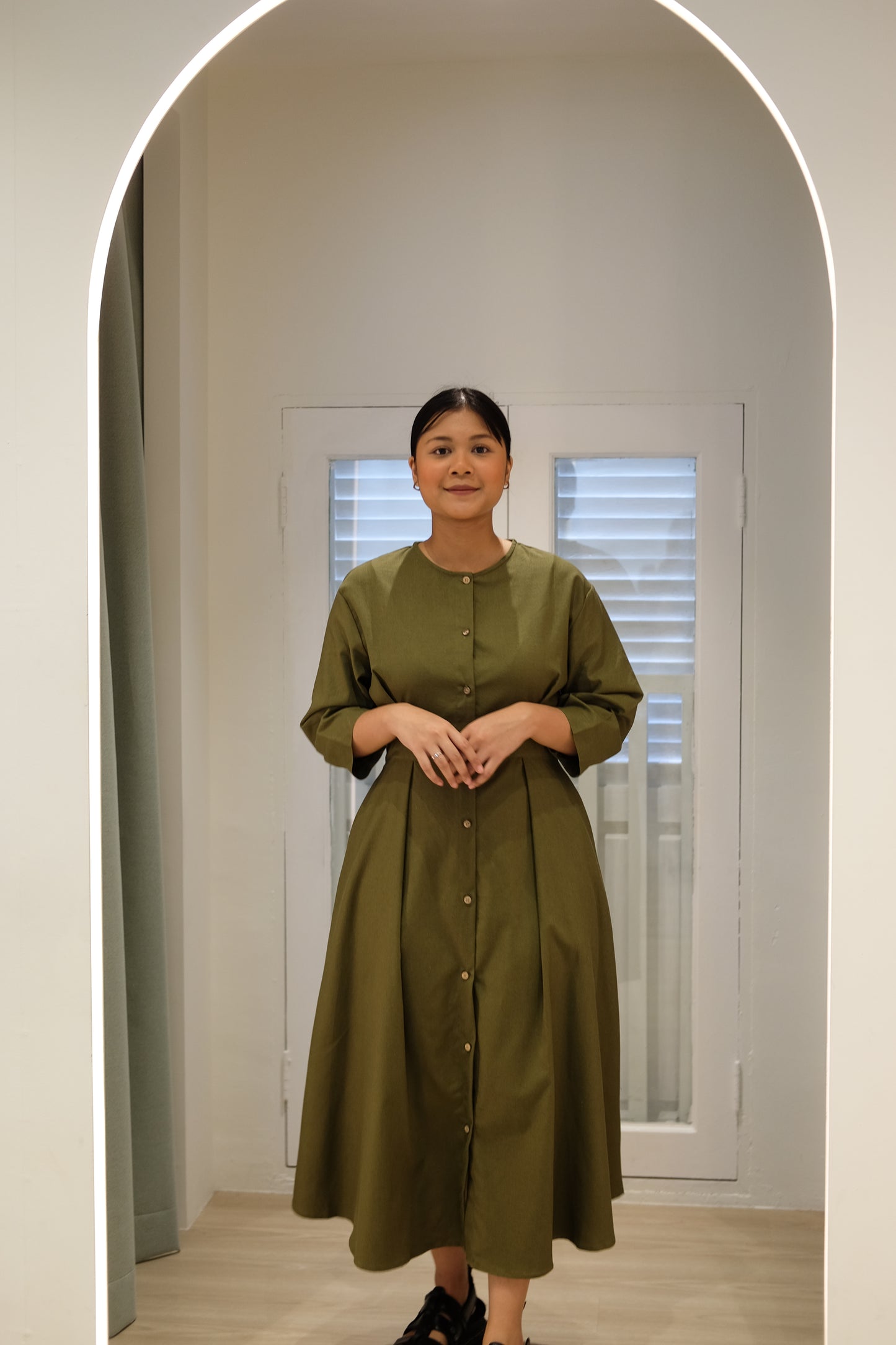 Solace Dress - Army Green