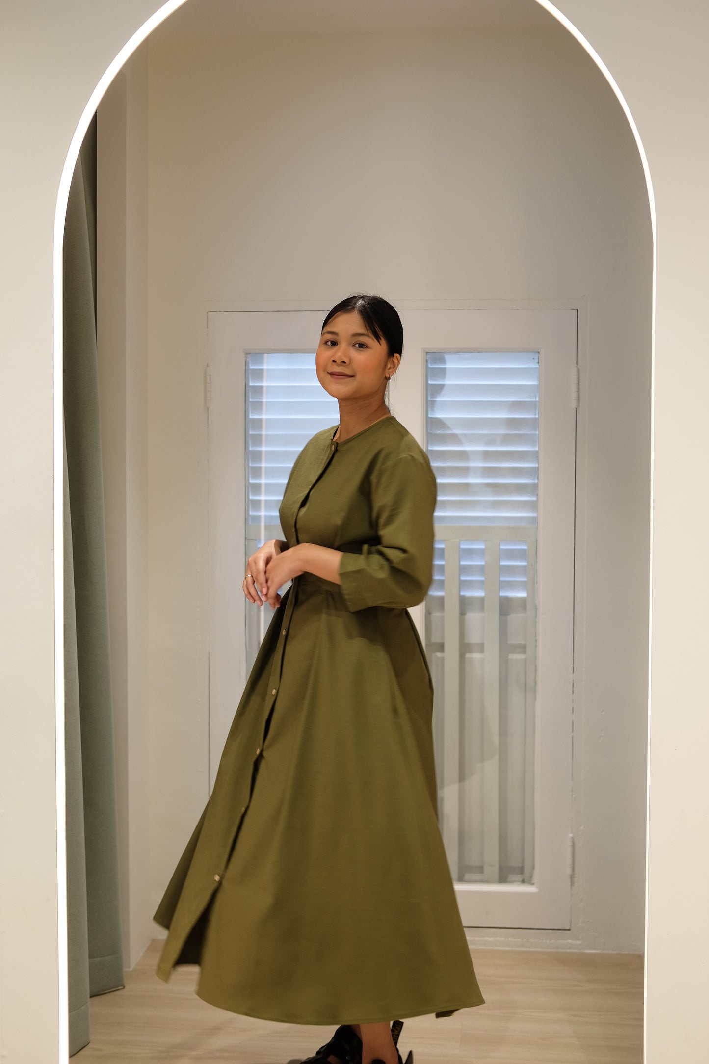 Solace Dress - Army Green