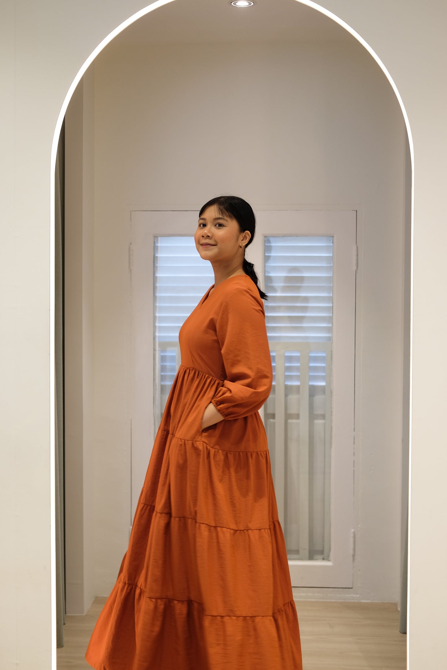 Midsummer Tiered Dress V2.0 - Tangerine