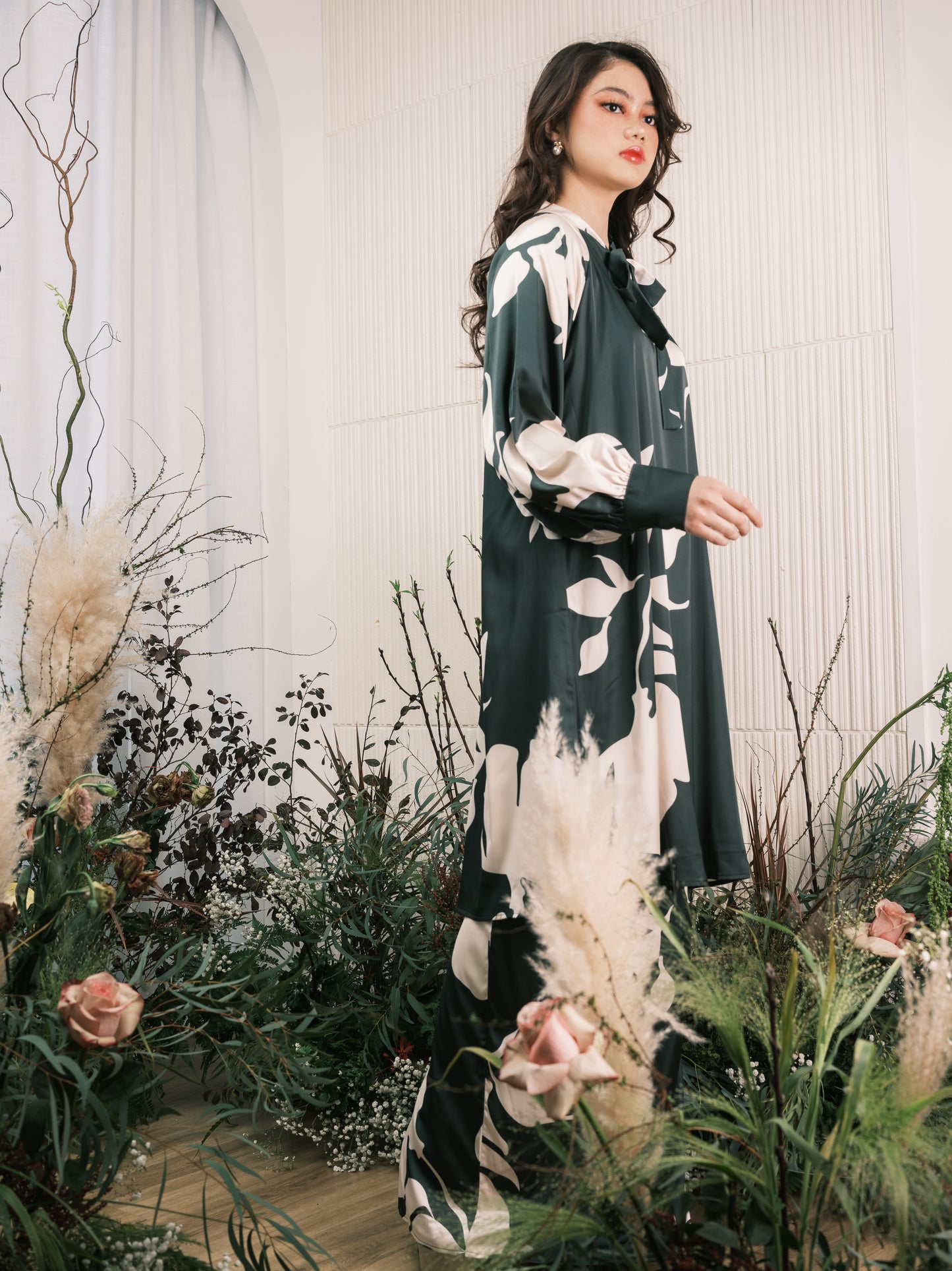 Meadow Bow Kurung - Pine