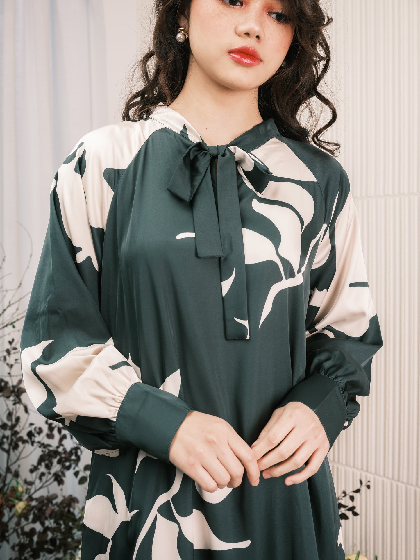 Meadow Bow Kurung - Pine