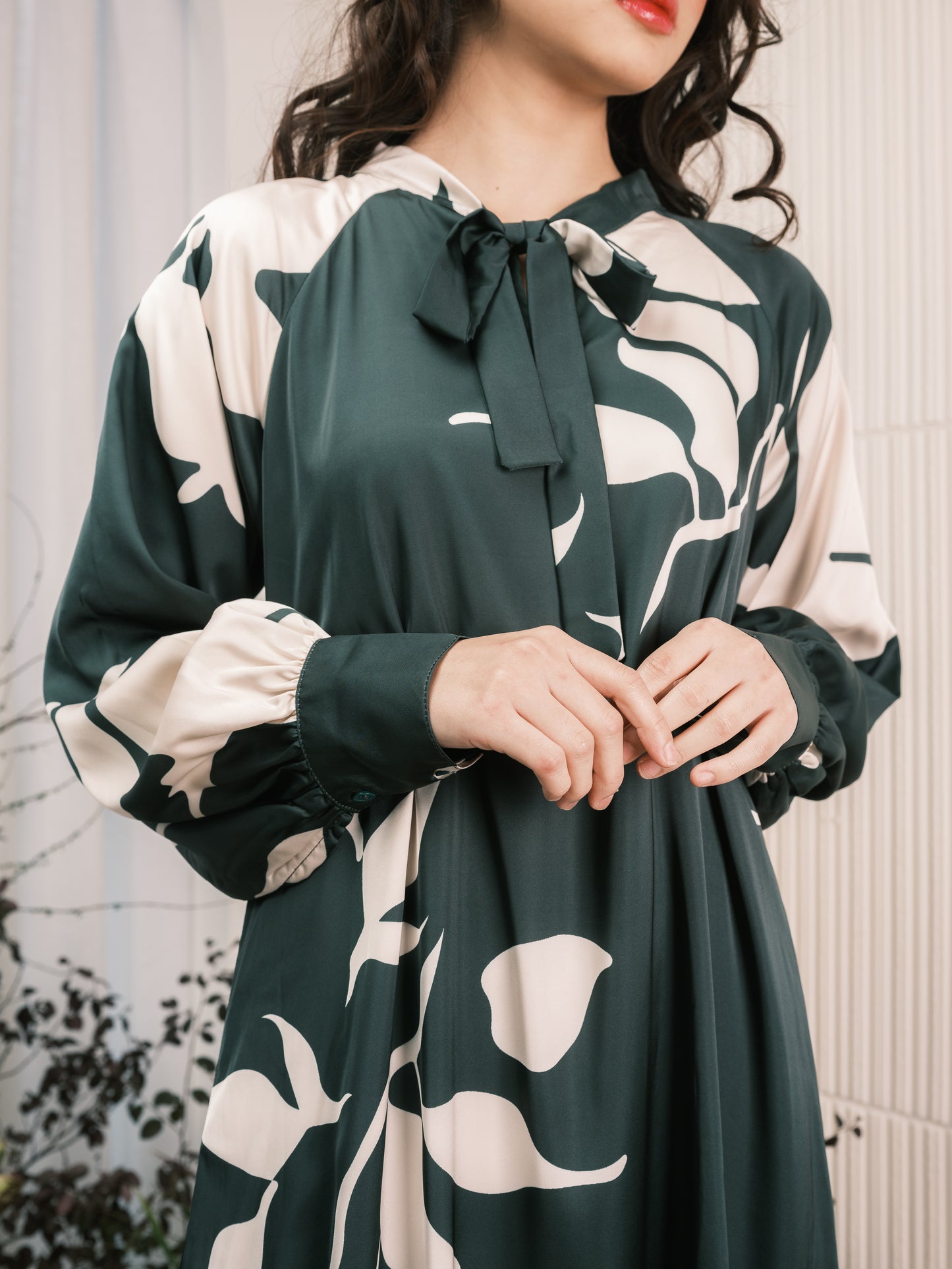 Meadow Bow Kurung - Pine
