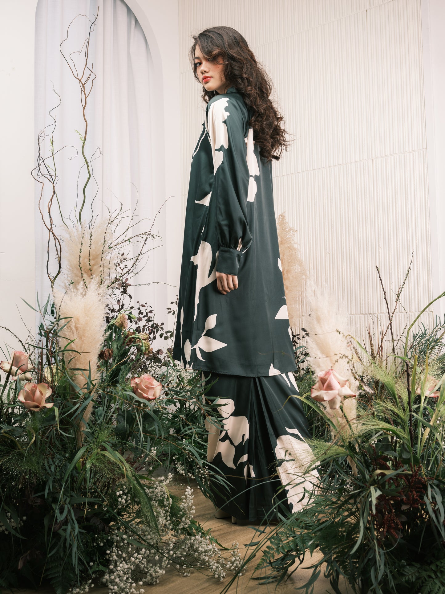 Meadow Bow Kurung - Pine