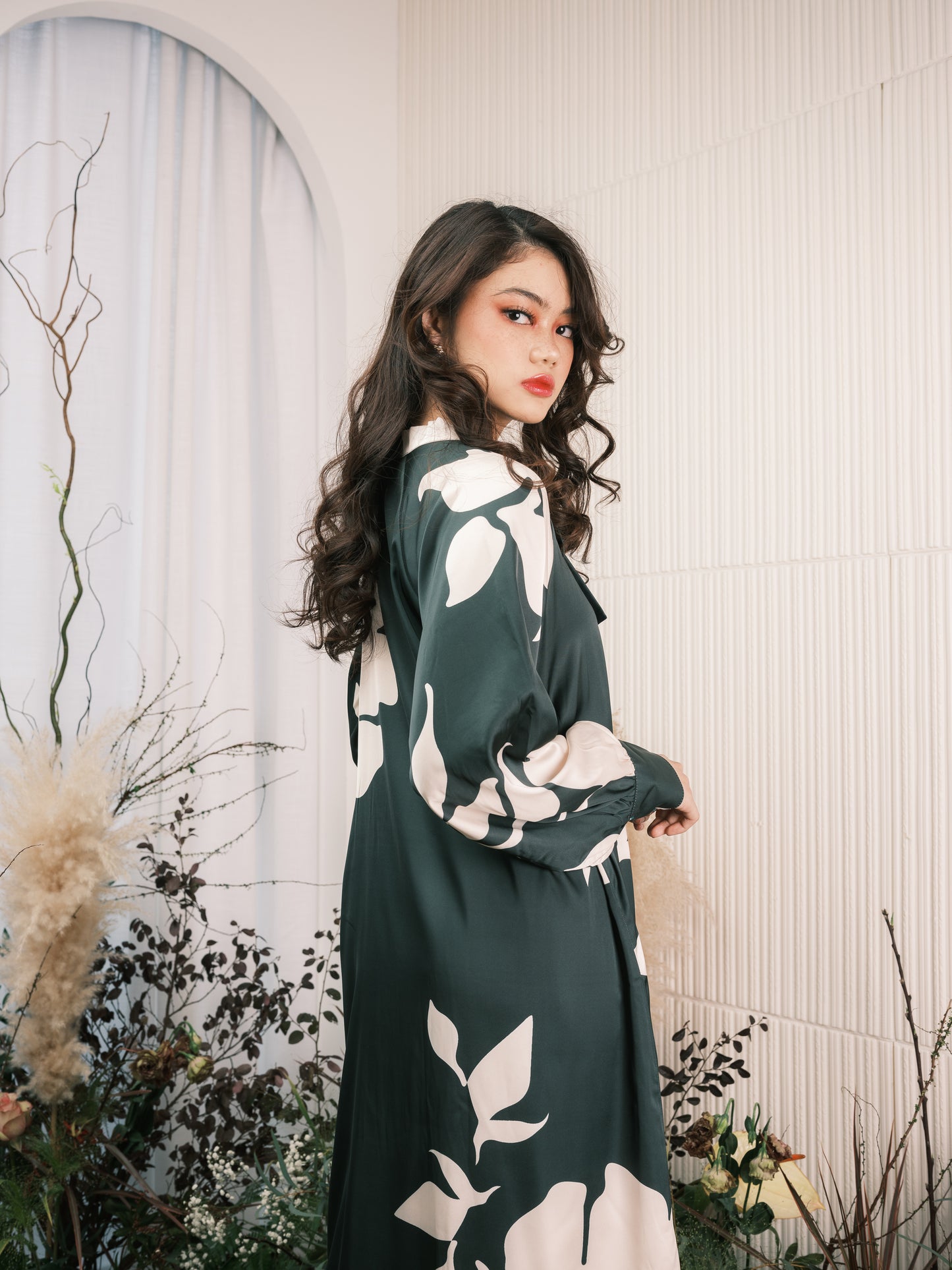 Meadow Bow Kurung - Pine