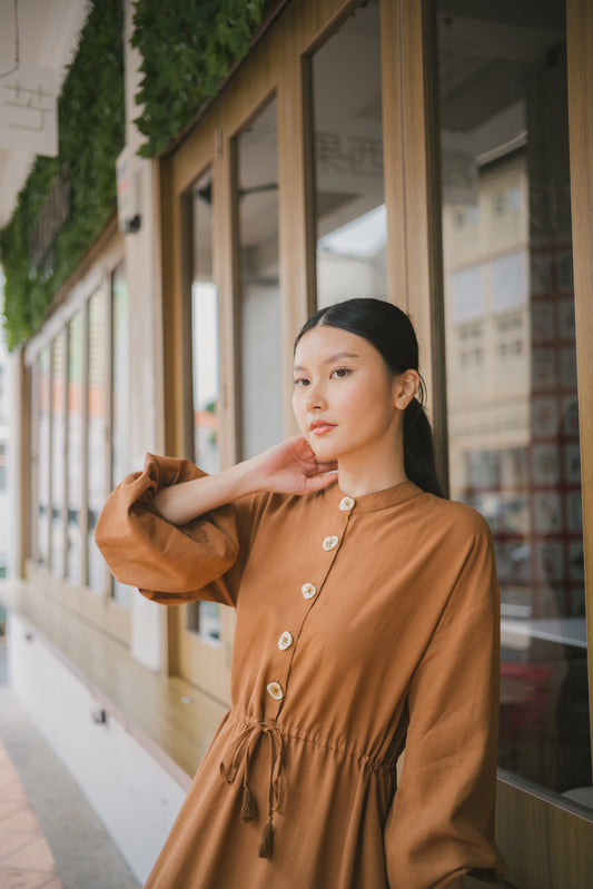 Weekend Wander Dress - Caramel