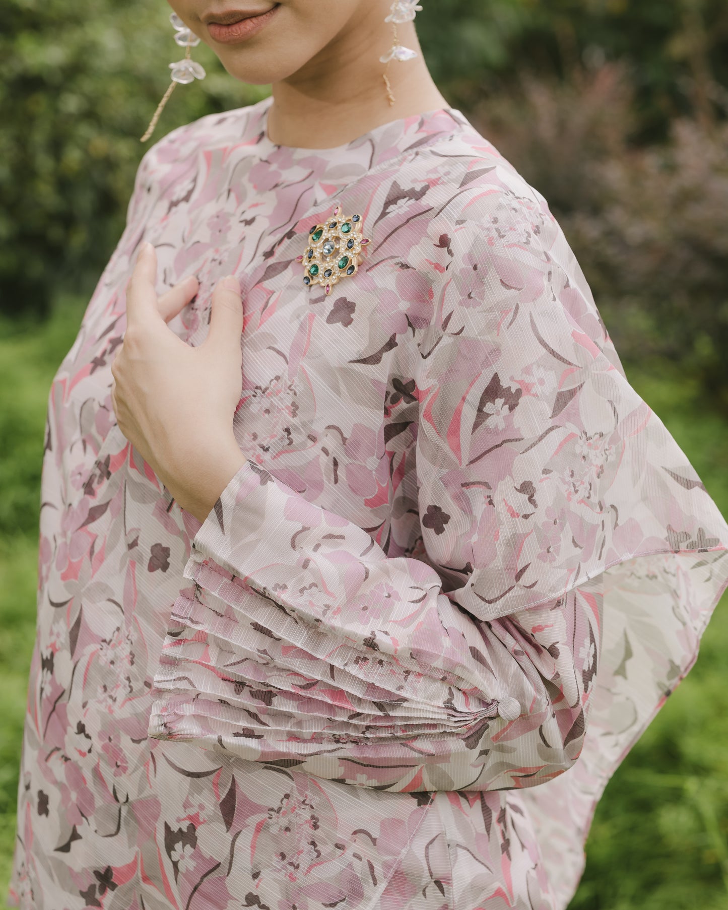 Elara Kurung Modern in Iris Mist