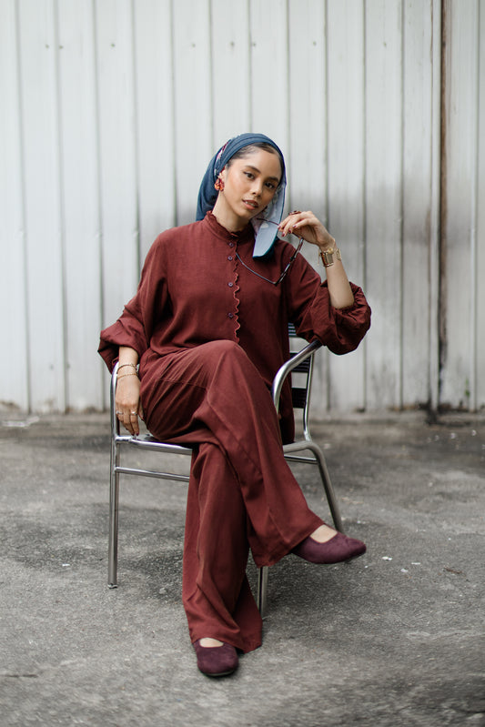 Ripple Co-ord Set - Sienna