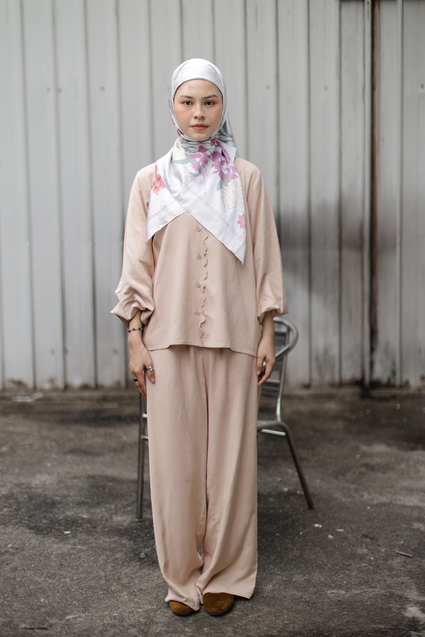 Ripple Co-ord Set - Oat