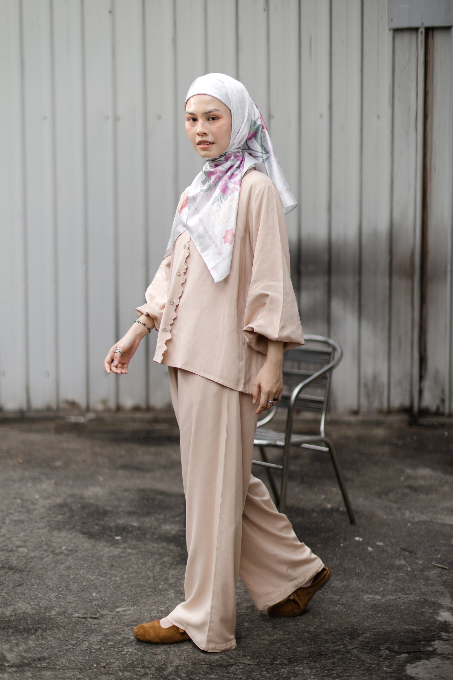 Ripple Co-ord Set - Oat