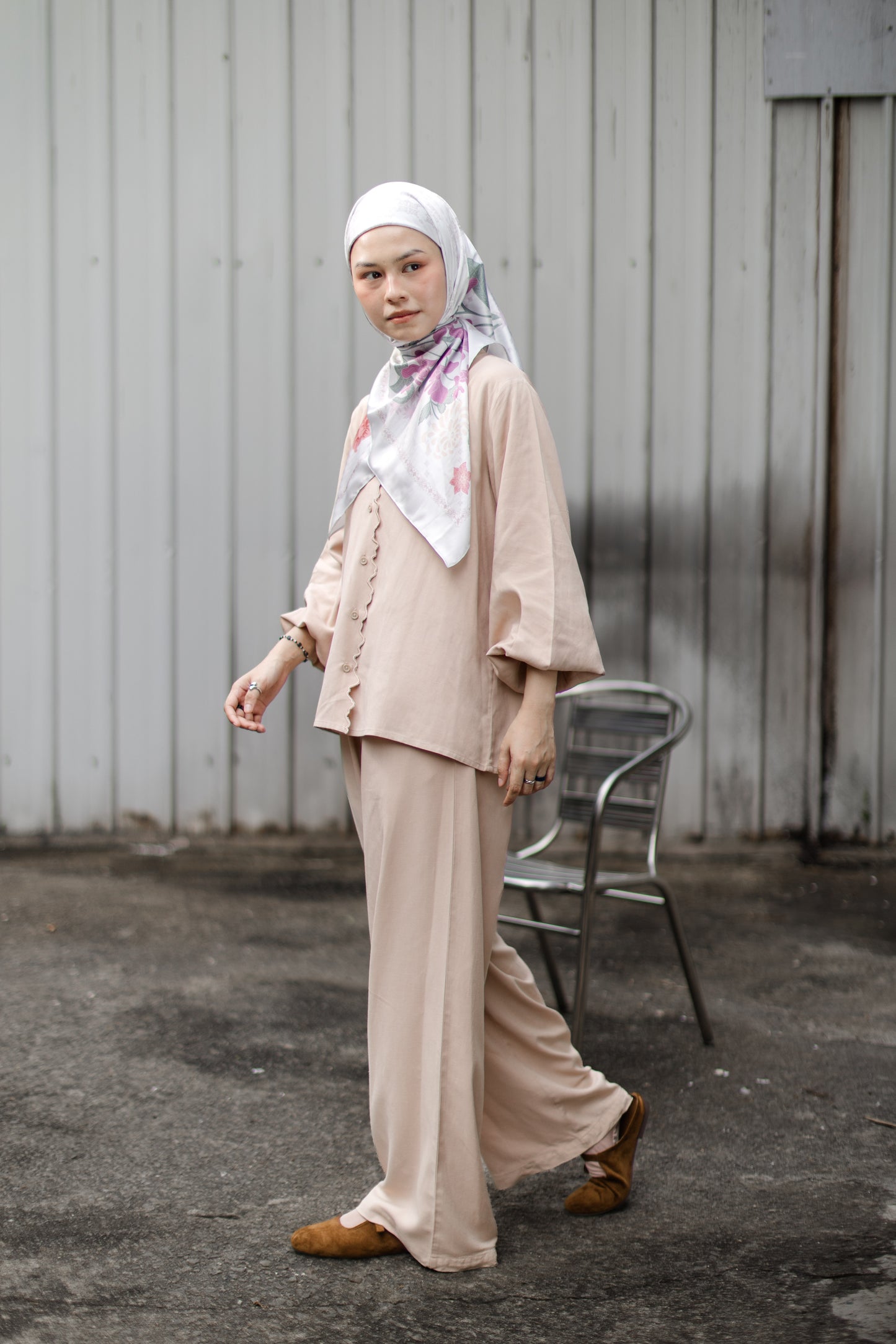 Ripple Co-ord Set - Oat
