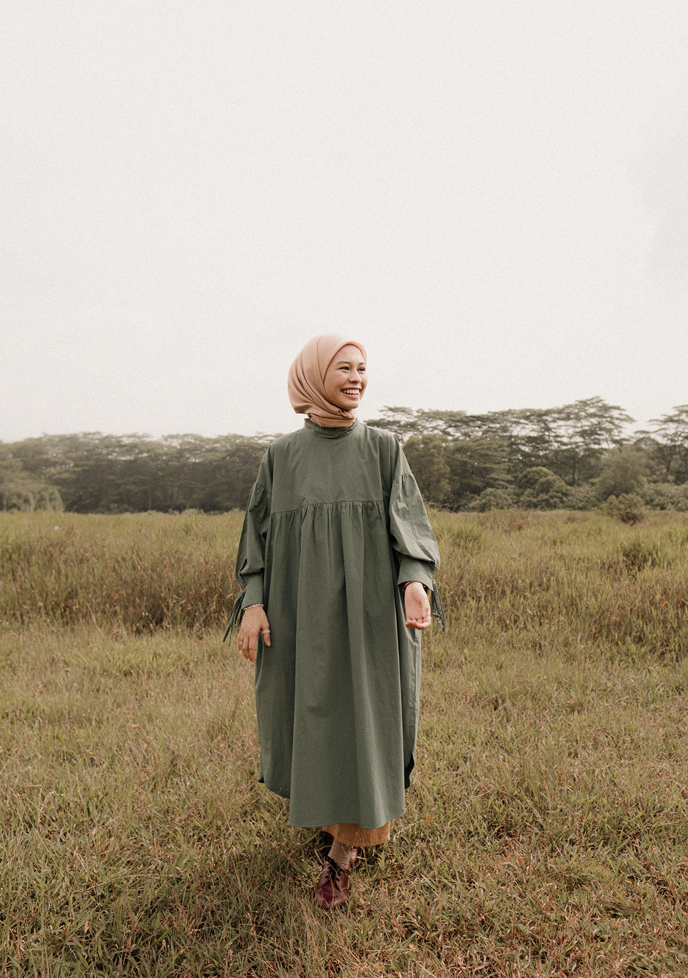 No Filter Oversized Dress - Eucalyptus