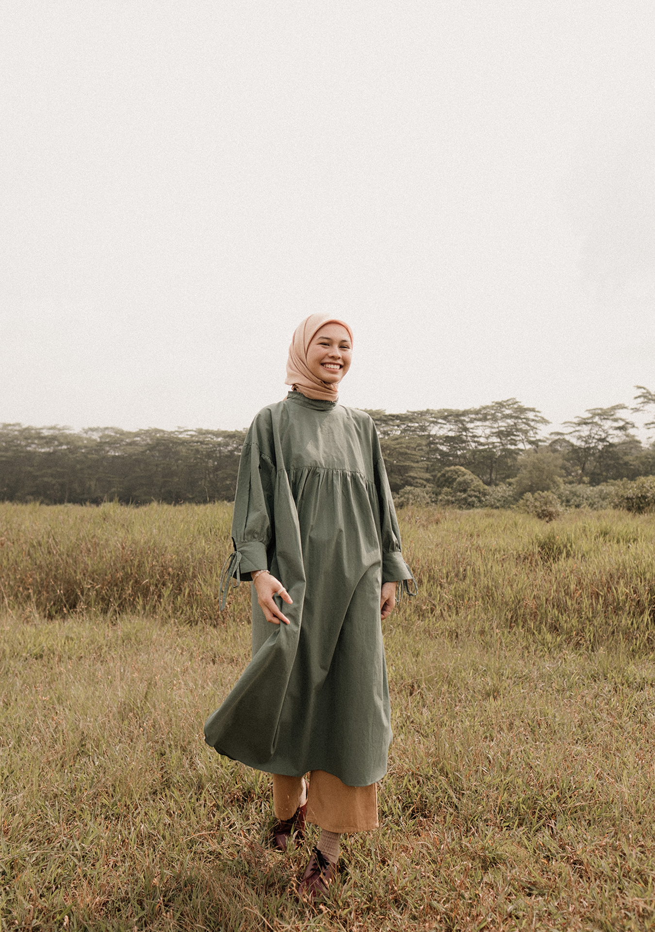 No Filter Oversized Dress - Eucalyptus