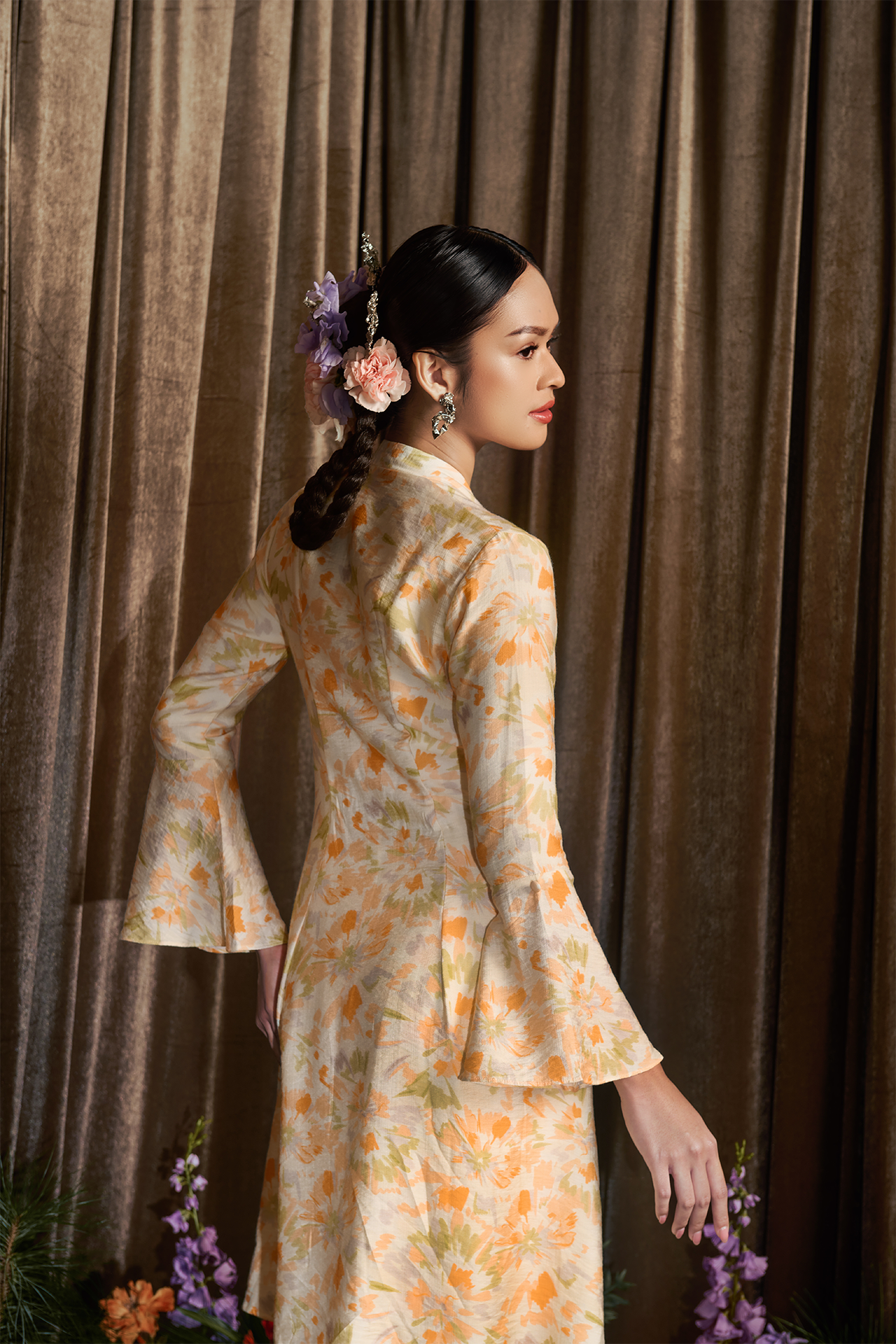 Sunset Dahlia Kebaya - Women