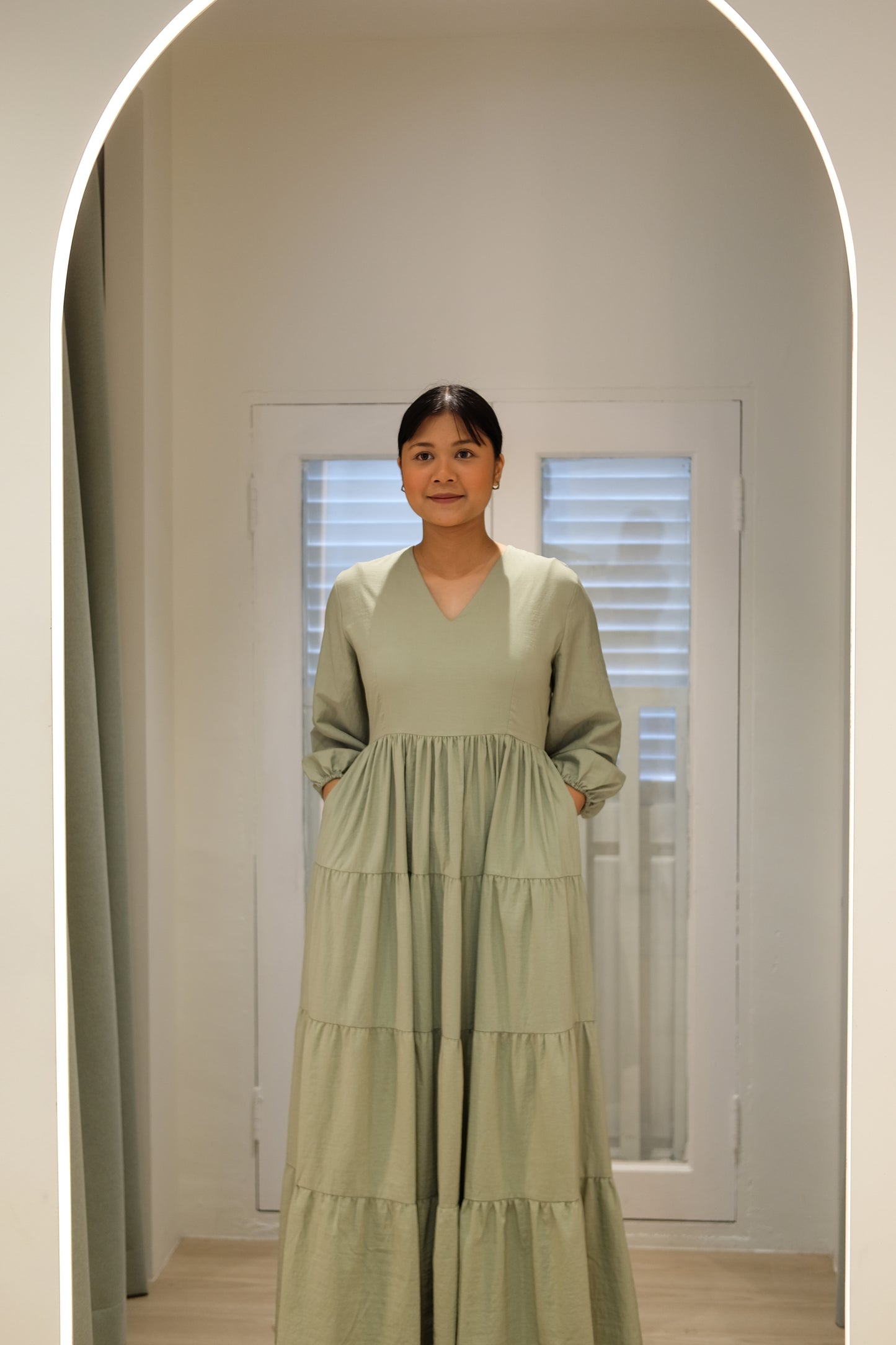 Midsummer Tiered Dress V2.0 - Sage Green