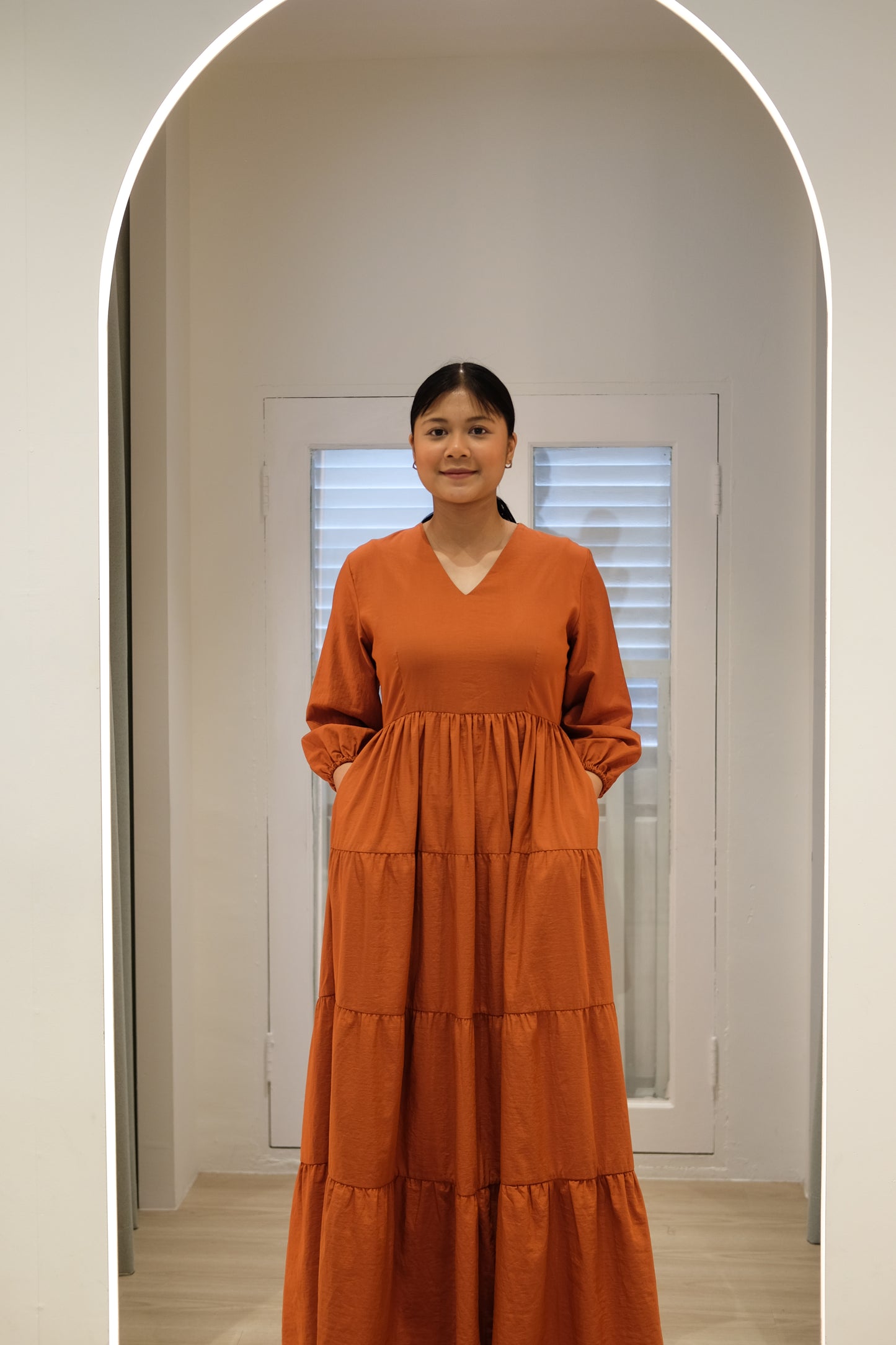 Midsummer Tiered Dress V2.0 - Tangerine