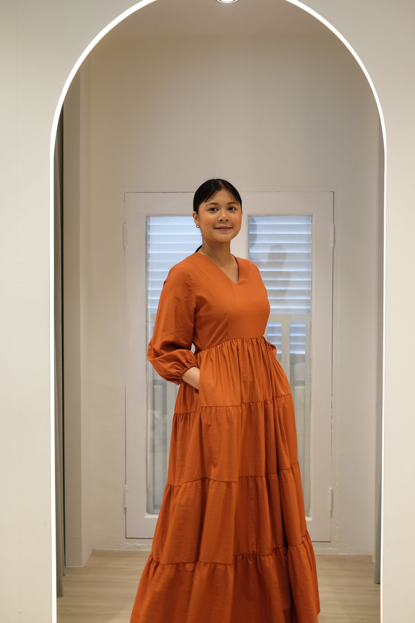 Midsummer Tiered Dress V2.0 - Tangerine