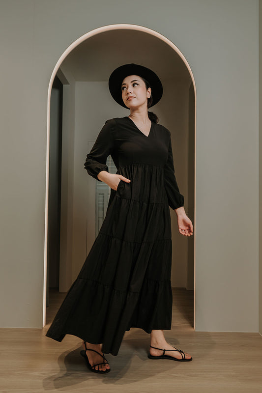 Midsummer Tiered Dress V2.0 - Black